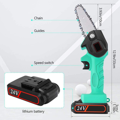 OEM 500W بطارية لاسلكية مدمجة متنقلة باليد قابلة للشحن سلسلة المنشار مطحنة