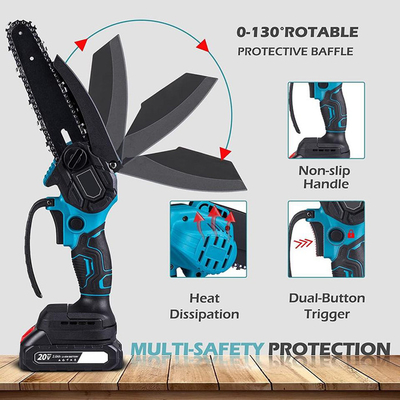 550W 12m / S منشار كهربائي لاسلكي محمول مع بطارية وشاحن